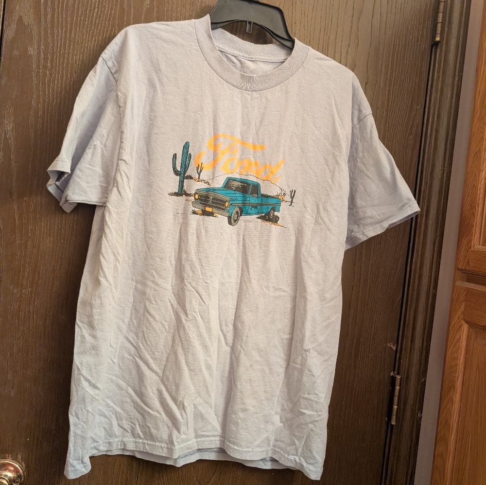Ford Truck Tee Luv Brand Large T-shirt Lgt Blue